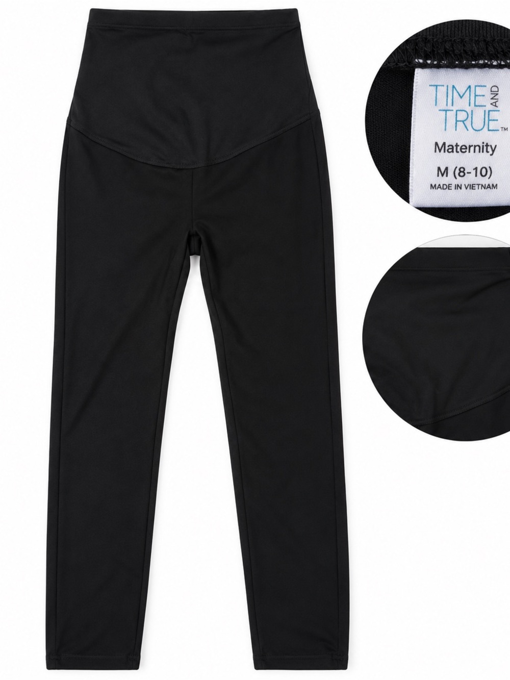 Time and Tru Black Maternity Leggings